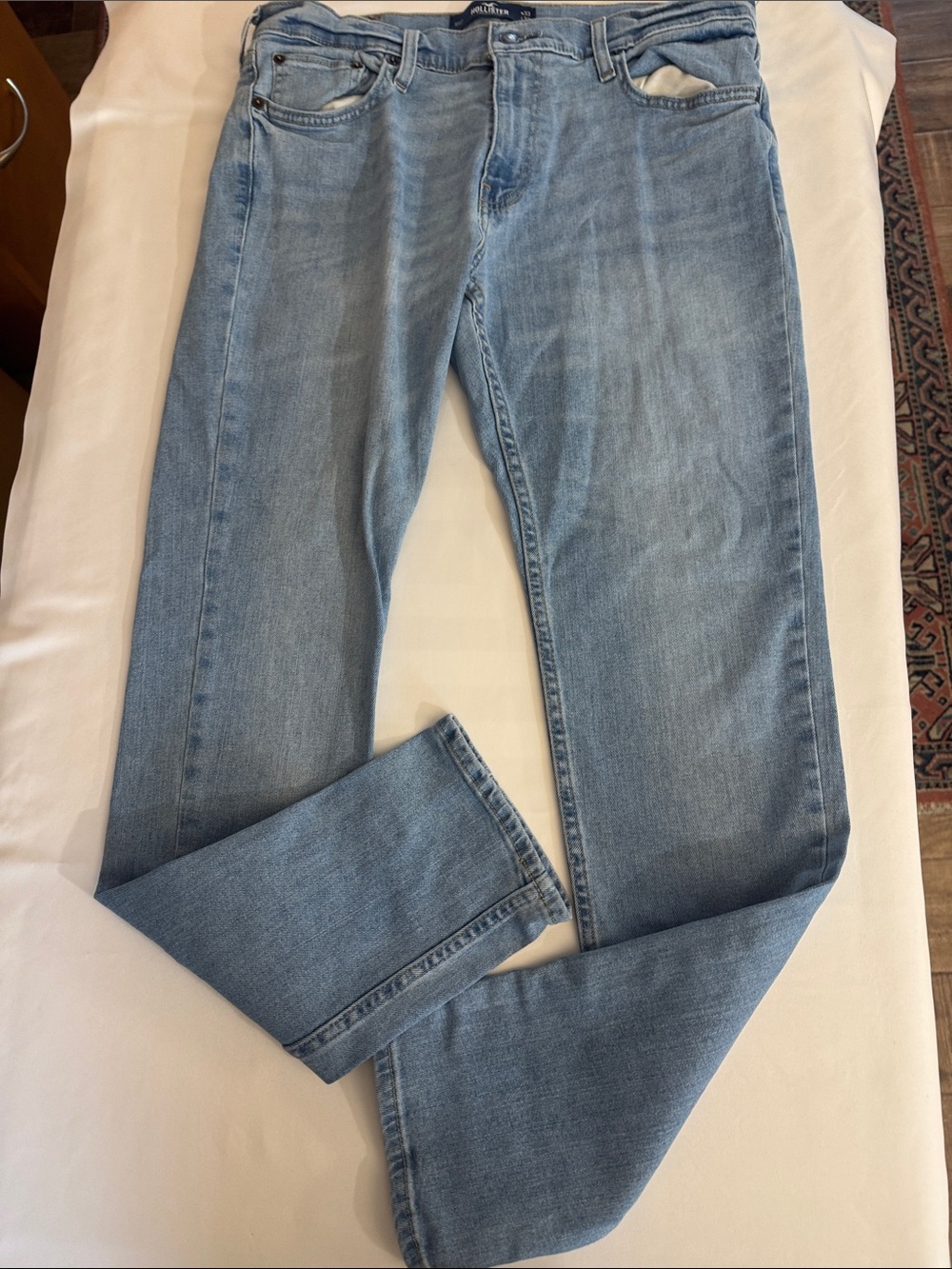 Hollister Men's Light Wash Skinny Jeans